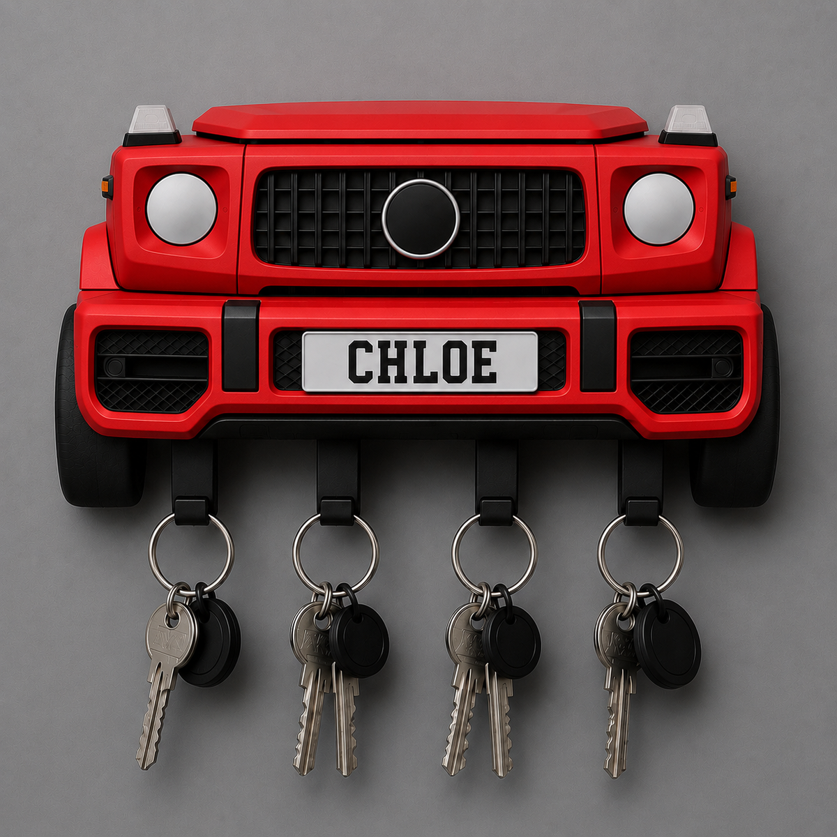 Personalized Luxury SUV Key Holder, Custom Name 3D Printed Wall Key Rack