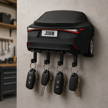 Sports Car Rear Key Holder, Custom License Plate Wall Hanger