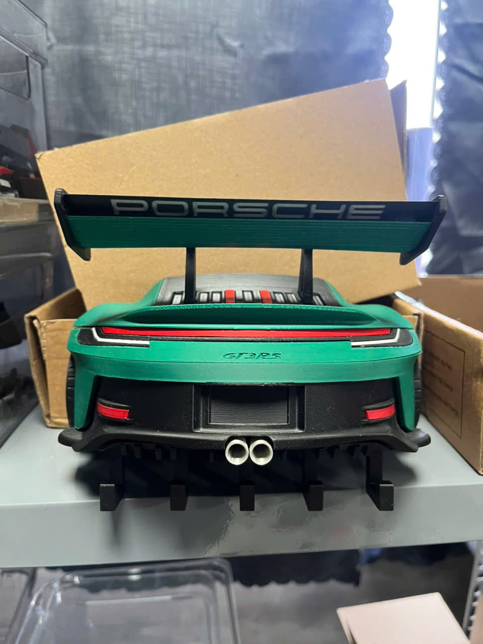 Pictures really do not show the depth of the car. It looks awesome hanging on the wall.