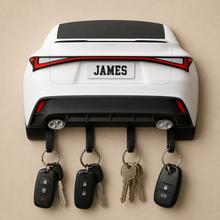Sports Car Rear Key Holder, Custom License Plate Wall Hanger