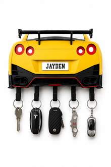 Personalized Sports Car Key Holder, Custom Wall Decor