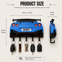 Personalized Sports Car Key Holder, Custom Wall Decor