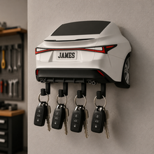 Sports Car Rear Key Holder, Custom License Plate Wall Hanger