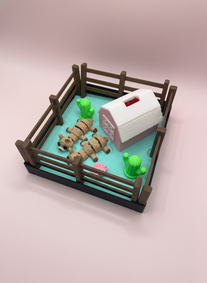 Llama Mini Zen Garden Sand Tray Kit Cute Farm Desk Decor Mini Sand Garden Stress Relief Desk Toy 3D Printed Office Cubicle Decor Gift