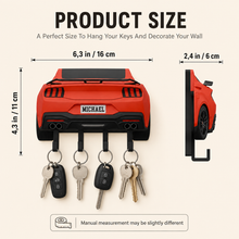 Custom Supercar Key Holder, Personalized Name Wall Decor