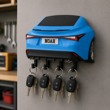Sports Car Rear Key Holder, Custom License Plate Wall Hanger