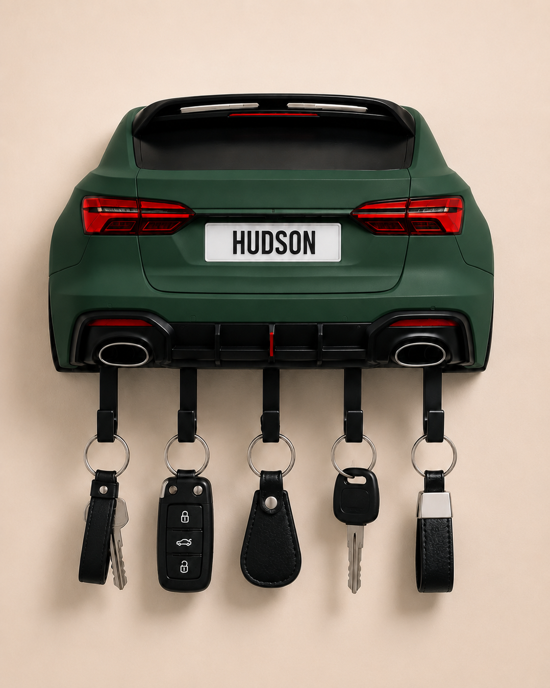 Custom Sports Car Key Holder, Personalized Name Decor