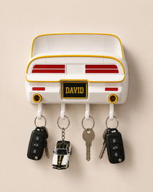 Custom Muscle Car Key Holder, Personalized Garage Decor