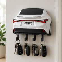 Sports Car Rear Key Holder, Custom License Plate Wall Hanger