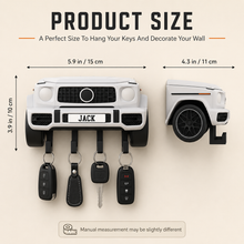 Personalized Luxury SUV Key Holder, Custom Name 3D Printed Wall Key Rack
