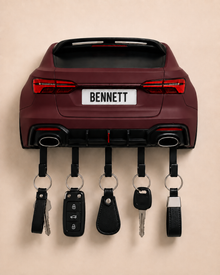 Custom Sports Car Key Holder, Personalized Name Decor