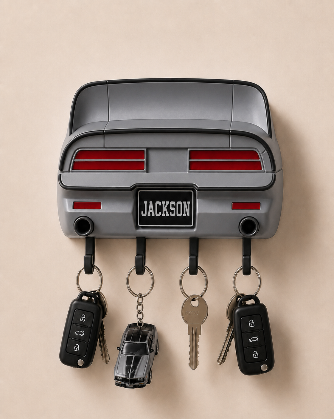 Custom Muscle Car Key Holder, Personalized Garage Decor