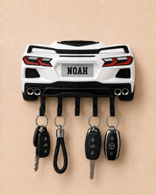Personalized Car Key Holder, Custom Sports Car Decor
