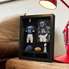 Custom Football Jersey Shadow Box, Personalized Sports Memory Frame