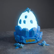 Custom Baby Dragon Lamp, Personalized Dragon Egg Night Light