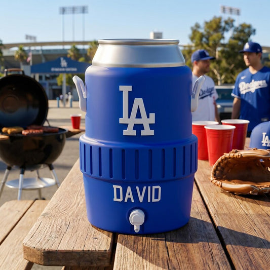 Personalized Baseball Can Holder,Custom Retro Mini Cooler Cup,3D Printed Soda Can Koozie,12oz Drink Holder,Custom Logo Football Team