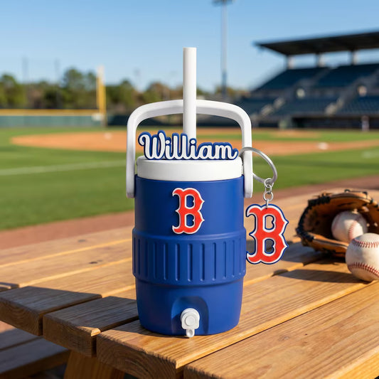Personalized Sports Can Holder, Custom Baseball Soda Cooler Gift for Him, Stadium Tailgate Drink Cup, 3D Printed Mini Cooler