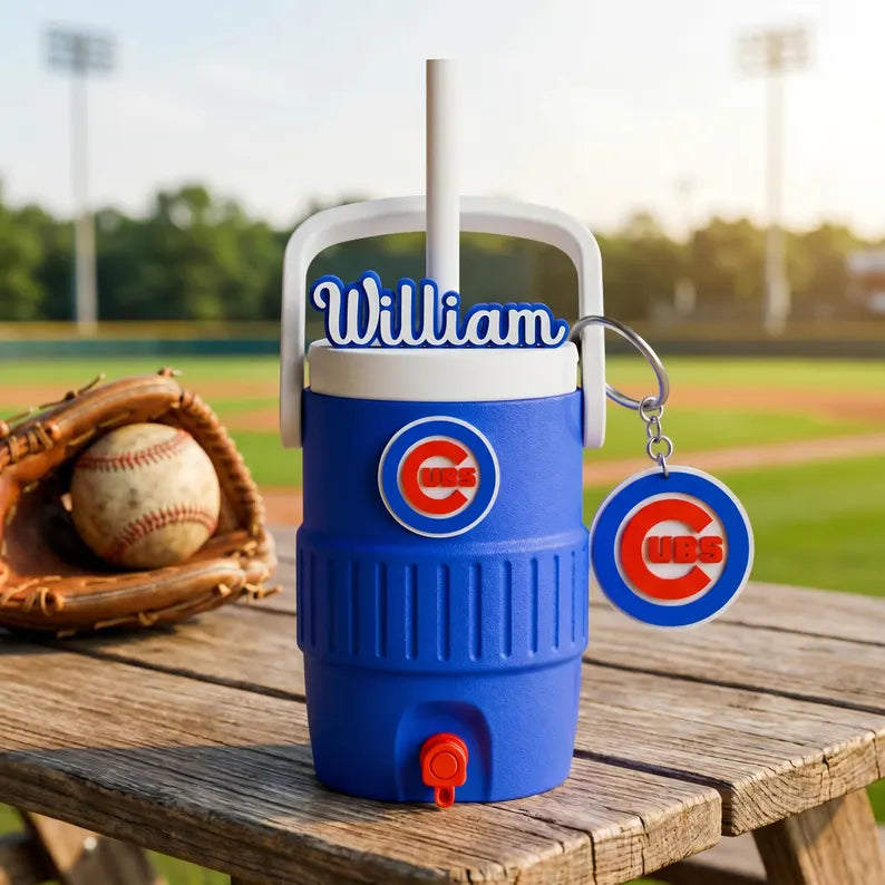 Personalized Baseball Can Holder, Custom Mini Cooler Cup