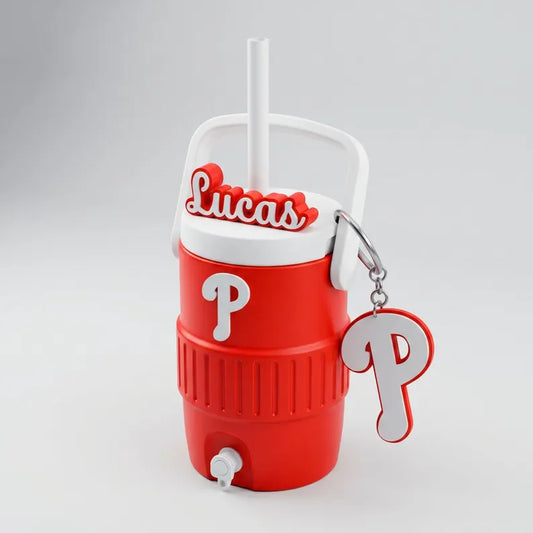Personalized Name Baseball Can Cooler, Custom Soda Holder Gift for Sports Fans, Game Day Drink Cup, 3D Printed Mini Cooler