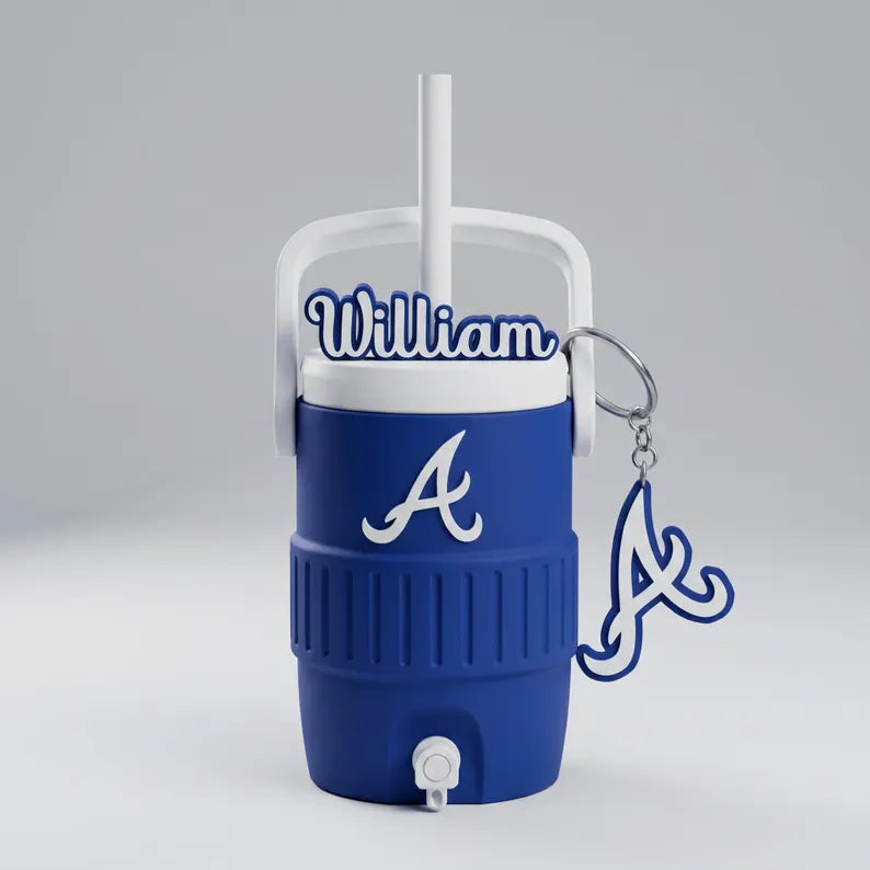 Custom Baseball Can Cooler, Personalized Sports Soda Holder