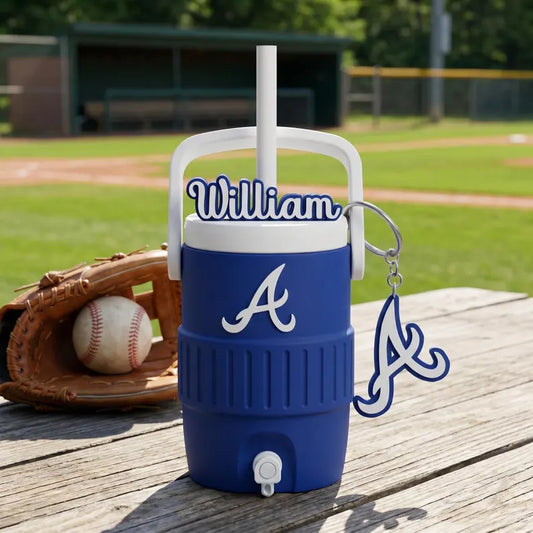 Personalized custom name Sports Soda Holder, Custom Baseball Can Cooler Gift for Friends, Stadium Drink Cup for Tailgates, 3D Printed Koozie