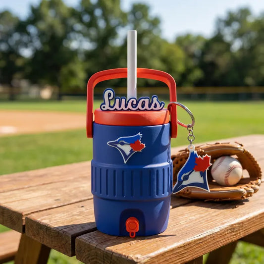 Personalized Name Soda Can Holder, Custom Baseball Cooler Gift for Him, Stadium Tailgate Drink Accessory, 3D Printed Cup