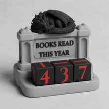 Sleeping Dragon Book Counter, Fantasy Reading Tracker