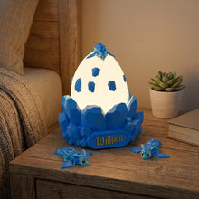 Custom Baby Dragon Lamp, Personalized Dragon Egg Night Light