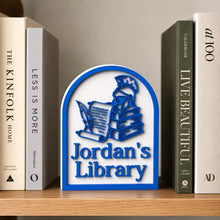 Custom Book Nook Sign, Personalized Library Decor