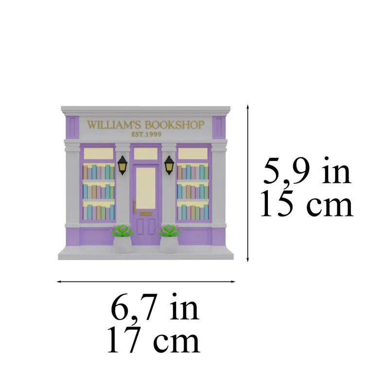 Personalized LED Bookshop Decor, Custom Book Nook Sign