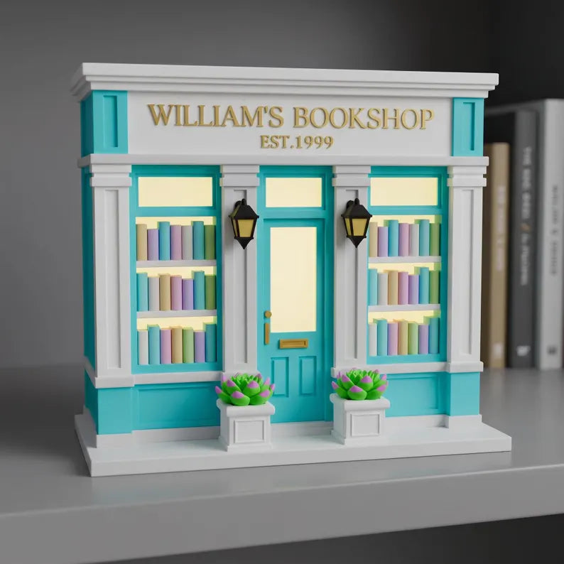 Personalized LED Bookshop Decor, Custom Book Nook Sign
