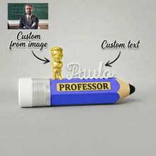 Personalized Teacher Name Plate, Custom Desk Figurine