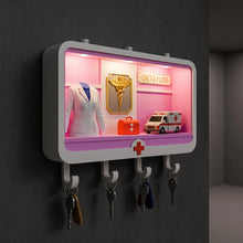 Custom Doctor Key Rack, Personalized Shadow Box Decor