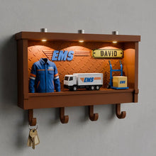 Custom Delivery Driver Key Holder, Personalized LED Wall Decor