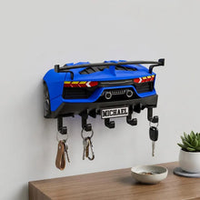 Personalized Sports Car Key Holder, Entryway Key Rack