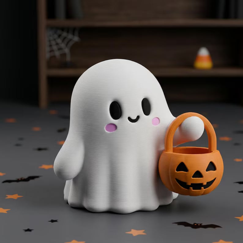 Cute Tiny Halloween Ghost, Trick or Treat Decor