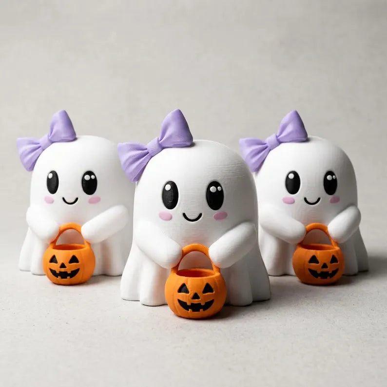 Cute Halloween Ghost Statue, Mini Bookshelf Decor