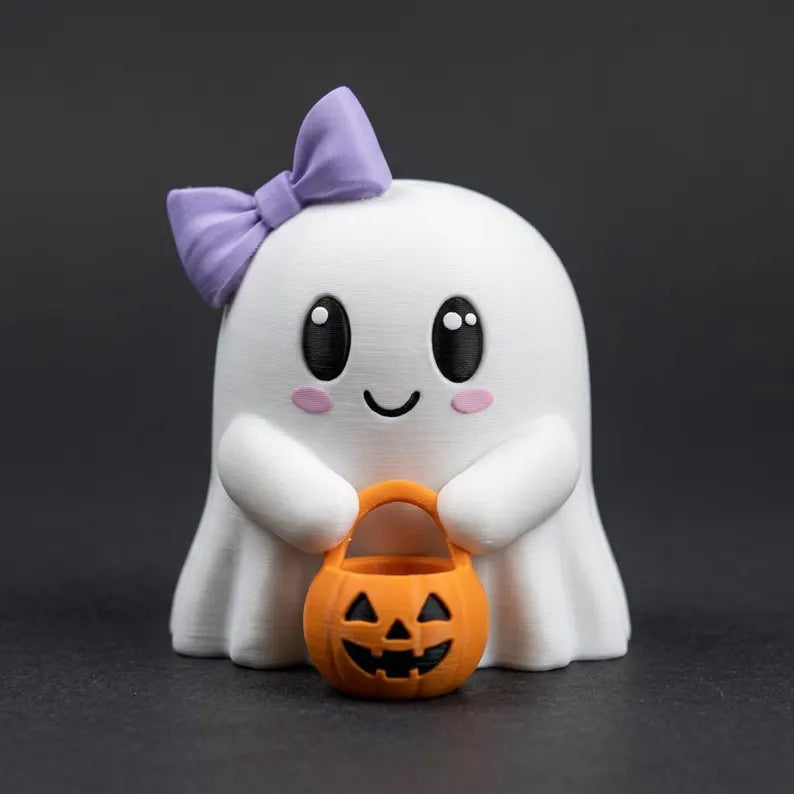 Cute Halloween Ghost Statue, Mini Bookshelf Decor