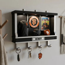 Custom Baseball Key Hanger, Personalized LED Wall Decor