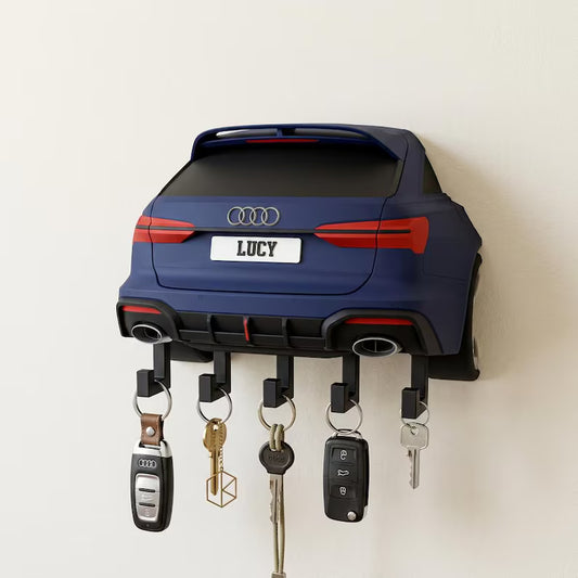 Custom Sports Car Key Holder, Personalized Name Decor
