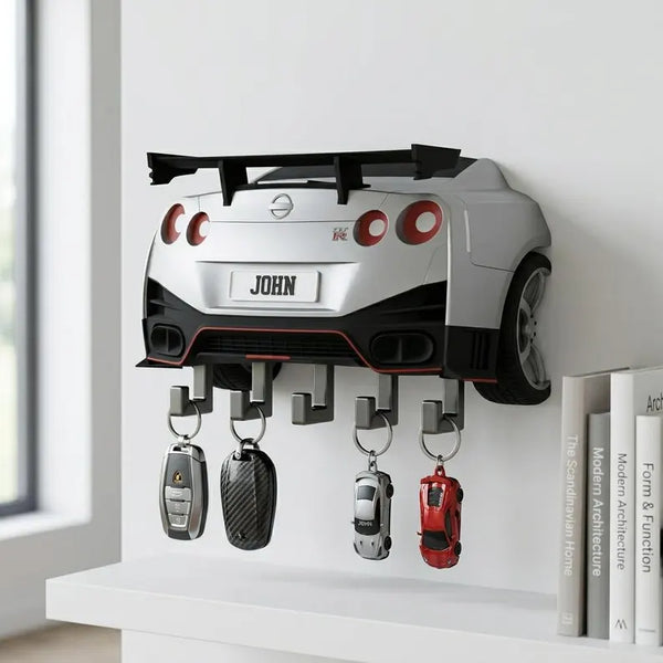 Personalized Sports Car Key Holder, Custom Wall Decor