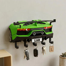 Personalized Sports Car Key Holder, Entryway Key Rack