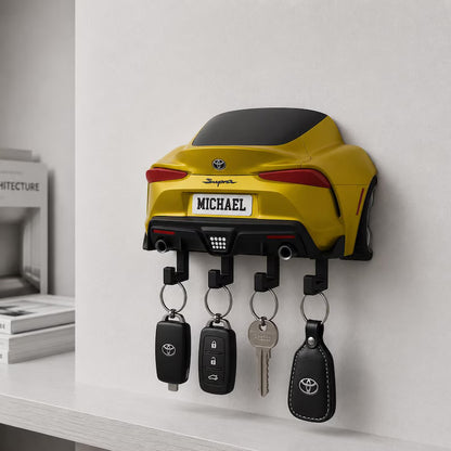 Custom Sports Car Key Holder, Personalized Garage Wall Decor