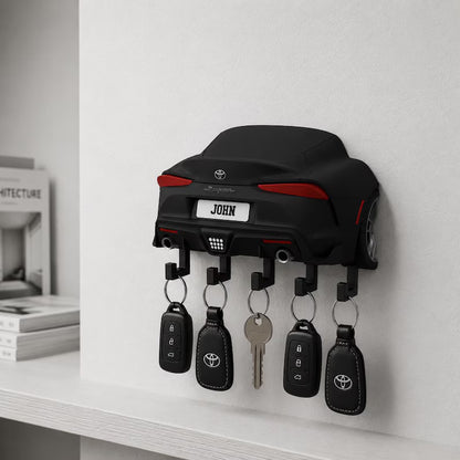 Custom Sports Car Key Holder, Personalized Garage Wall Decor