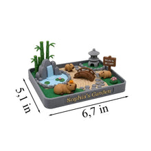 Personalized Capybara Zen Garden, Funny Desk Decor