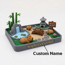 Personalized Capybara Zen Garden, Funny Desk Decor