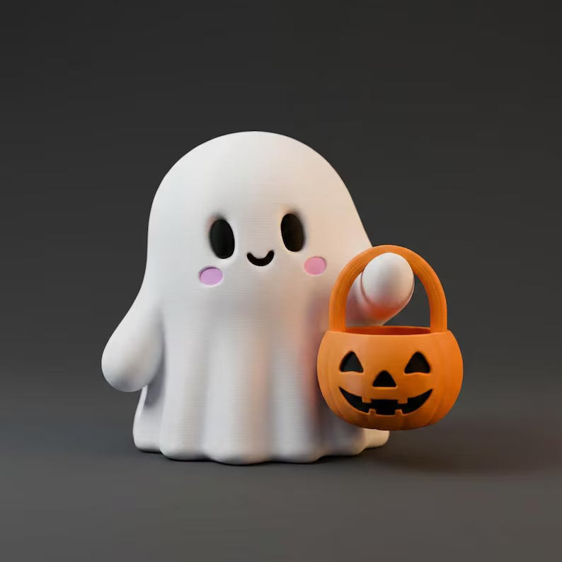 Cute Tiny Halloween Ghost, Trick or Treat Decor