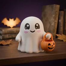 Cute Tiny Trick or Treat Ghost, Halloween Desk Decor