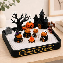 Custom Capybara Halloween Zen Garden