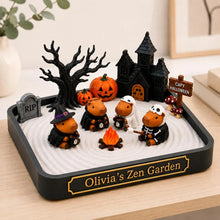 Custom Capybara Halloween Zen Garden